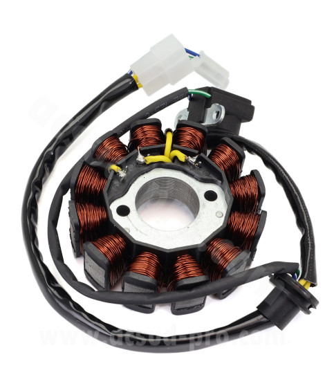 STATOR ALLUMAGE SCOOTER ADAPT. KYMCO AGLITY R16 125 / 200CC (OEM : 00131073 / 31120-LGS6-E10)