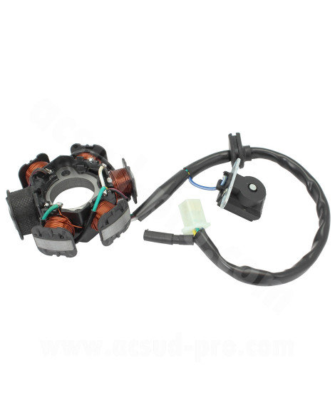 STATOR ALLUMAGE SCOOTER ADAPT. SYM MIO 50 4T 2005-2016 (OEM : 31120-A7E-000)