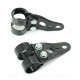 SUPPORT DE PHARE CYCLO Ø26/28 NOIR PEUGEOT 103 SP SPX / MBK 51 (LA PAIRE)
