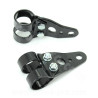 SUPPORT DE PHARE CYCLO Ø26/28 NOIR PEUGEOT 103 SP SPX / MBK 51 (LA PAIRE)