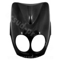 TABLIER AVANT ADAPT. MBK 50 OVETTO 2008-2010 /  YAMAHA 50 NEOS 2008-2010  NOIR METAL