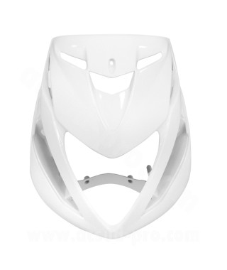 TABLIER AVANT ADAPT. PIAGGIO ZIP 50 2T AIR / 4T LIQUIDE H2O BLANC