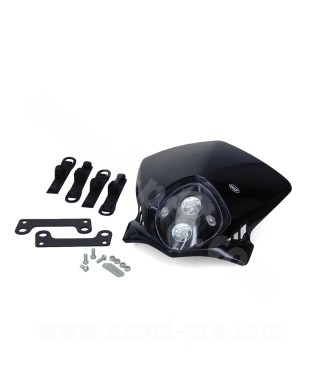 TETE DE FOURCHE ENDURO BI HALOGENE DUKE NOIR *