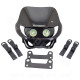 TETE DE FOURCHE ENDURO HALOGENE DOUBLE OPTIQUE NOIR *