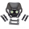 TETE DE FOURCHE ENDURO HALOGENE DOUBLE OPTIQUE NOIR *