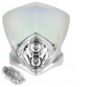 TETE DE FOURCHE MOTO DUKE 2X20W TRANSPARENT IRIDIUM *