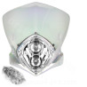 TETE DE FOURCHE MOTO DUKE 2X20W TRANSPARENT IRIDIUM *