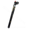 TIGE DE SELLE  ALU Ø31.6X350mm ZOOM RECUL DE 16mm COULEUR NOIR MAT