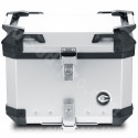 TOP CASE MOTO COOCASE X1 ALUMINIUM SERIES 40 LITRES GRIS (LIVRE AVEC PLATINE)