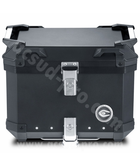 TOP CASE MOTO COOCASE X1 ALUMINIUM SERIES 40 LITRES NOIR (LIVRE AVEC PLATINE)