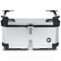 TOP CASE MOTO COOCASE X3 ALUMINIUM SERIES 60 LITRES GRIS (LIVRE AVEC PLATINE)