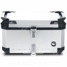 TOP CASE MOTO COOCASE X3 ALUMINIUM SERIES 60 LITRES GRIS (LIVRE AVEC PLATINE)