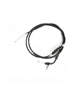 TRANSMISSION GAZ COMPLETE SCOOTER ADAPT. MBK 50 BOOSTER 2004-2017 / YAMAHA 50 BWS 2004-2017  (CABLE + GAINE)