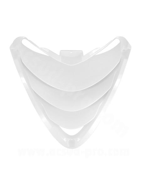 TRAPPE TABLIER ADAPT. PIAGGIO ZIP 50 2T AIR / 4T LIQUIDE H2O BLANC