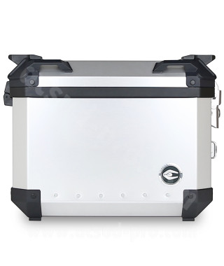 VALISE MOTO LATERALE COOCASE X2 ALUMINIUM SERIES 36 LITRES GRIS (LIVRE  LA PAIRE)