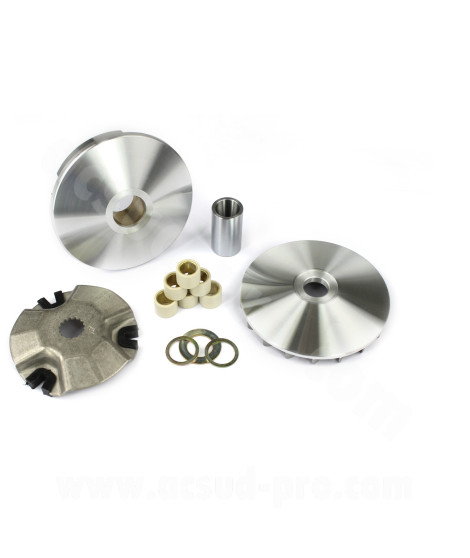 VARIATEUR COMPLET ADAPT. TNT MOTOR STRIKE / GRIDO / OTTO / ROMA 2T / KEEWAY / CPI / PGO (GY6 2T 1E40QMB)