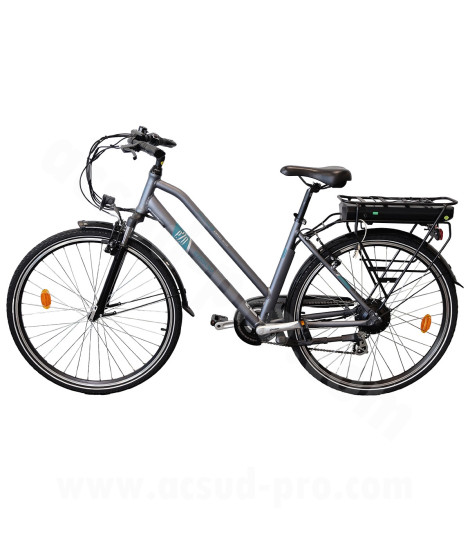 VELO DE VILLE ELECTRIQUE EZO BELLEVILLE  28 - 500Wh GRIS/BLEU