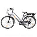 VELO DE VILLE ELECTRIQUE EZO BELLEVILLE 28 - 500Wh GRIS-ORANGE