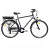 VELO ELECTRIQUE EZO BELLEVILLE 28 HOMME- 500Wh GRIS VERT