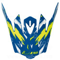 VISIERE CASQUE CROSS NOEND CRACKED BLEU