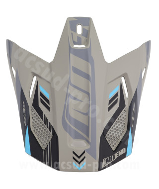 VISIERE CASQUE CROSS NOEND DAGGER GRIS / BLEU MAT