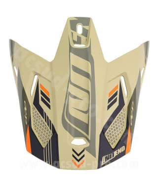 VISIERE CASQUE CROSS NOEND DAGGER KAKI / ORANGE MAT
