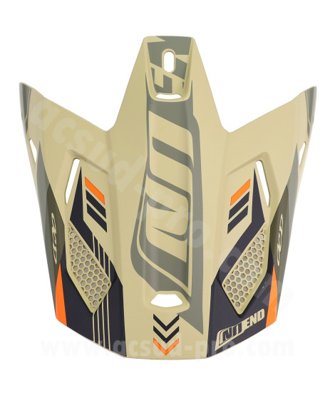VISIERE CASQUE CROSS NOEND DAGGER KAKI / ORANGE MAT