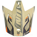 VISIERE CASQUE CROSS NOEND DAGGER KAKI / ORANGE MAT