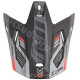 VISIERE CASQUE CROSS NOEND DAGGER NOIR / ROUGE MAT