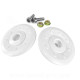 VISSERIE BLANCHE CASQUE JET DOUBLE VISIERE AERO SB18 (LA PAIRE)