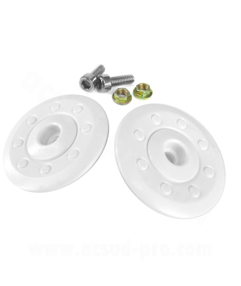VISSERIE BLANCHE CASQUE JET DOUBLE VISIERE AERO SB18 (LA PAIRE)