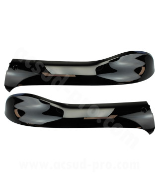 BAS DE CAISSE ADAPT SYM FIDDLE 2 50cc 4T 2011-2021 125cc 2010-2014 NOIR (2 PIECES) (OEM : L:83620-ALA-0000 - R:83520-ALA-0000)