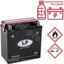 BATTERIE LANDPORT LTX16-BS 12V-14A MF SANS ENTRETIEN LIVREE AVEC PACK ACIDE (PIAGGIO 400 MP3 2007