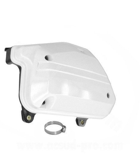 BOITIER FILTRE A AIR COMPLET ADAPT MBK 50 BOOSTER 1990-2003 STUNT 1990-2003 YAMAHA 50 BWS 1990-2003 BLANC (OEM: 3AA-E4400-00 )