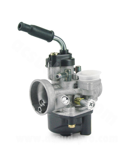 CARBURATEUR DELLORTO PHVA 175 ED (TYPHOON) (MONTAGE SOUPLE AVEC GRAISSAGE POUR STARTER AUTO AVEC SORTIE CABLE COUDEE) (REF 1012)