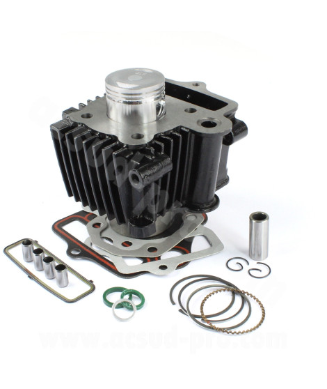 CYLINDRE PISTON MOTO TNT FONTE ADAPT REPLIQUES DAX CITY SKYTEAM 50cc YAMASAKI KYMCO KPW EUROCKA4T Ø39 (MOTEUR 139FMB)