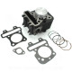 CYLINDRE SCOOTER CARENZI  FONTE ADAPT PIAGGIO 50CC 4T ZIP FLY LIBERTY VESPA LX ET4 Ø49mm  (OEM : 969603 MOTEUR 2 SOUPAPES)