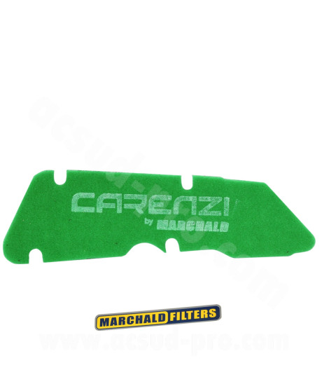MOUSSE DE FILTRE A AIR DOUBLE DENSITE CARENZI ADAPT PIAGGIO ZIP 2T 2000 NRG TYPHOON LIBERTY FLY LX 2T GILERA STALKER RUNNER