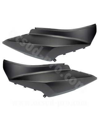 PAIRE COQUES CARENAGES ARRIERE ADAPT SYM ORBIT 2  NOIR MAT  50 125cc 2T ET 4T 2010-2014 (OEM: 83500-AAA-0001 83600-AAA-0001)