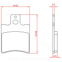 PLAQUETTE DE FREIN  SCOOTER BRENTA ADAPT MBK 50 BOOSTER SPIRIT 1996 AV NITRO 1997 AV YAMAHA 50 AEROX 1997 AV BWS AV JOG R-Z