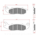 PLAQUETTE DE FREIN MAXISCOOTER BRENTA ADAPT PIAGGIO 50-125 LIBERTY IGET MEDLEY 2015 125 SR GT COMPACT 2021 APRILIA