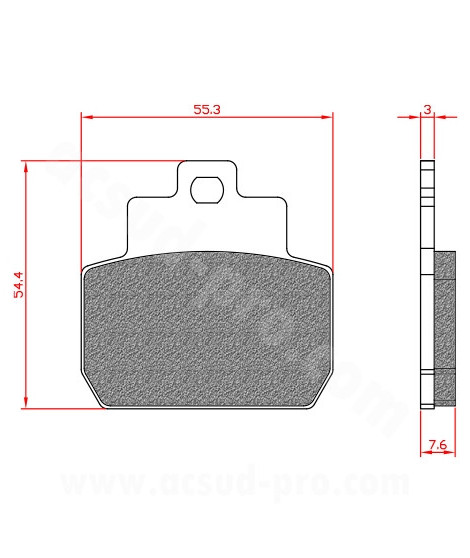 PLAQUETTE DE FREIN MAXISCOOTER BRENTA ADAPT PIAGGIO X8 MP3 XEVO 125cc 2006-2010  ARRIERE GILERA FUECO 500 2008-2017