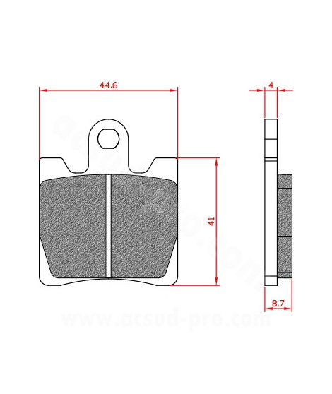 PLAQUETTE DE FREIN MAXISCOOTER BRENTA ADAPT SUZUKI 250 BURGMAN 1996-2006 BURGMAN 400 1999-2006  SYM 125-250-300CC GTS  JOYMAX