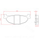 PLAQUETTE DE FREIN MAXISCOOTER BRENTA ADAPT YAMAHA  TMAX 500CC 2004-2011 AR 400 MAJESTY 2004 MBK 400 SKYLINER 2004
