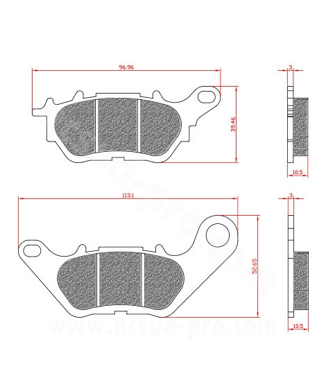 PLAQUETTE DE FREIN MAXISCOOTER BRENTA ADAPT YAMAHA 125 XMAX 2018 300 XMAX 2017 AR 320 MT-03 2016 AV 320 YZF-R3 2015 YBR 125CC