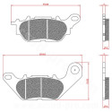 PLAQUETTE DE FREIN MAXISCOOTER BRENTA ADAPT YAMAHA NMAX 125-155CC 2015 ARRIERE 300 TRICITY 2020 ARRIERE