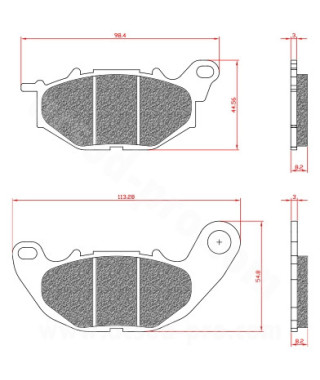 PLAQUETTE DE FREIN MAXISCOOTER BRENTA ADAPT YAMAHA XMAX 125 250 300CC E4 2018 MBK EVOLIS 2 125-300 E4 2018 AVANT