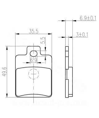 PLAQUETTE DE FREIN MAXISCOOTER RB MAX ADAPT GILERA STALKER RUNNER PIAGGIO ET4 ET2 LX  ZIP NRG LIBERTY MP3 125-500cc