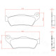 PLAQUETTE DE FREIN MOTO BRENTA ADAPT BMW 850 R GS 1996-2007 AR  1000 S XR 2015 AR 1100 R 1999 AR 1150 R RT 2001-2006 AR 1300 R S