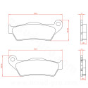 PLAQUETTE DE FREIN MOTO BRENTA ADAPT BMW 850 R GS 1996-2007 AR  1000 S XR 2015 AR 1100 R 1999 AR 1150 R RT 2001-2006 AR 1300 R S